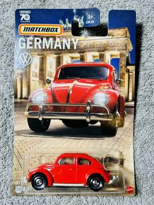 マッチボックス 1962 VW ビートル GERMANY レッド VOLKSWAGEN BEETLE MATCHBOX