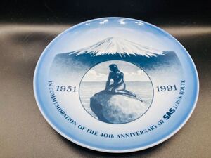 ロイヤルコペンハーゲン ROYAL COPENHAGEN 飾皿 絵皿 洋食器 インテリア プレート 40th anniversary