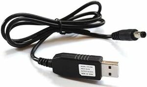 Cable Factory【 USB → DC12V 昇圧 12W対応 DCジャック (DC φ5.5/2.1) 変換ケーブル S