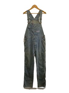 WRANGLER◆BLUE BELL/オーバーオール/30/コットン/IDG/無地/背面汚れ有