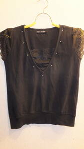 ★CECIL Mc BEE★ Ladies Tops セシルマクビーレディーストップス　サイズM程度　　USED IN JAPAN　BLACK　黒色