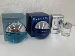 【TG1217】BVLGARI 香水 ３点 セット ブルガリ AQVA MARINE 15ml ATLANTIQVE 15ml MAN RAIN ESSENCE 5ml 