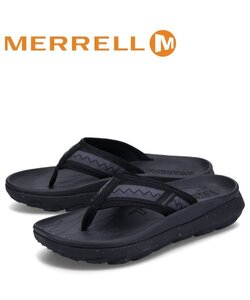 23年製 美品 MERRELL メレル HUT ULTRA FLIP【軽量】スポーツサンダル アウトドア トング(ハットウルトラフリップ) J005327 ブラック 26cm