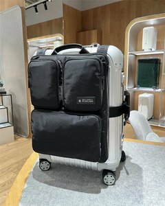 RIMOWA リモワ スーツケースの拡張パック 多機能 バッグ 大容量 ブラック 20インチ/21インチ/22インチ対応