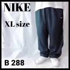 大きいサイズ NIKE ナイキ ライン入り トラックパンツ ジャージ 黒 XL