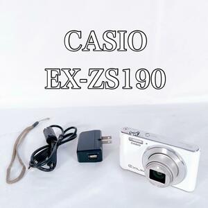 【動作品】CASIO カシオ　EX-ZS190 カメラ　コンデジ