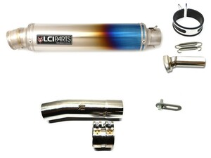 ホンダ VTR250 1998-2014 LCIPARTS LCI ラウンドフルチタン スリップオン マフラー