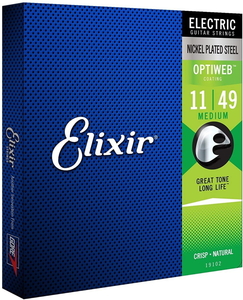 Elixir エリクサー エレキギター弦 OPTIWEB Medium .011-.049 #19102 【国内正規品】