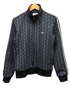 LACOSTE (ラコステ) トラックジャケット モノグラム柄 SH1368 US5(M相当) ブラック メンズ/025