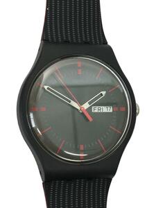 SWATCH◆クォーツ腕時計/アナログ/SWISS MAIDS SINCE 1983/ブラック/BLK/SO29B710