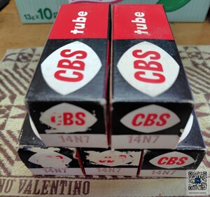 真空管　CBS　14N7 x5　中古品