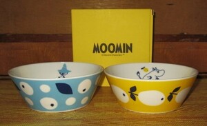 ★箱入り未使用★Moominムーミン★サラダボール2個セット★ムーミン＆スナフキン