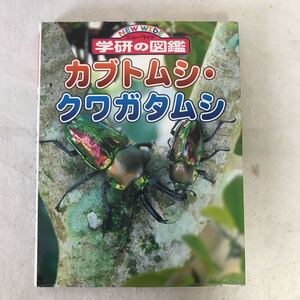 B540 ニューワイド学研の図鑑13　カブトムシ・クワガタムシ　ページ割れ、カバーシミ汚れ、巻末書込み塗潰し有り