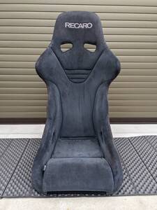 【1円】RECARO RS-G ALCANTARA ASM 破れなしレッドステッチ上級モデル！車検対応の正規品！検レカロ/フルバケ/アルカンターラ/RSG/TS-G/TSG