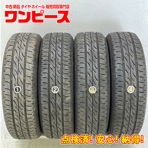 中古タイヤ 4本セット 155/65R13 73S ブリヂストン NEXTRY 夏 サマー 155/65/13 ミラ ジーノ/モコ b6868