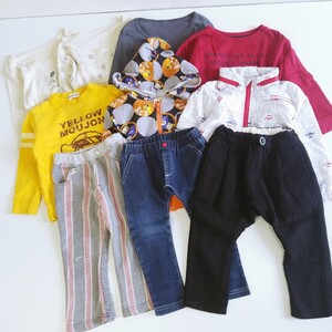 子供服まとめ　キッズ服　10着セット moujonjon　ムージョンジョン　Bitz　ビッツ　BREEZ　ブリーズbabyGAP　ベビーギャップ　西松屋　秋冬