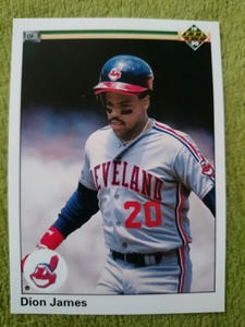 ★来日外国人 ジェームズ 中日 ドラゴンズ DION JAMES UD UPPER DECK 1990 MLB #591 CLEVELAND INDIANS インディアンズ ディオン