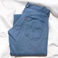 リーバイス　LEVIS511　青ブルーコットンパンツ　チノパン系　サイズＬ　古着