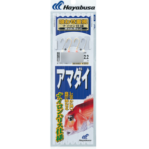 【10Cpost】ハヤブサ SE680 アマダイ ナイロン仕様 上針3号 ハリス3号(haya-528821)