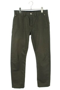 クロムハーツ Chrome Hearts CHINOS サイズ:31インチ レザー切替チノロングパンツ 中古 FK04