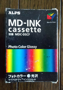 ALPS製 昇華印刷用グロス 光沢 インクリボン カセット 型番 MDC-DSCF 対象プリンター MD-1300, MD-5000P, MD-5500P