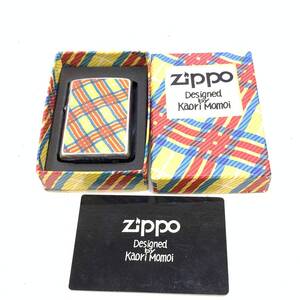 ■送料185円 Desingned by Kaori Momoi 桃井かおり デザイン ZIPPO ジッポ ライター オイルライター 喫煙具 ジャンク品■G40264