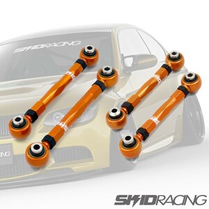 車検OK 鬼キャン E90 アッパーアーム セット 調整式 リア E87 E81 E82 E88 E91 E92 E93 スキッドレーシング skidracing # :27-A2 28-A1