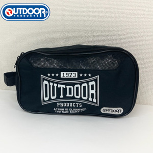 即決新品 OUTDOOR シューズケース 30×16×9cm ブラック 学校 クラブ キッズ 送料無料