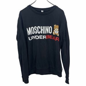 MOSCHINO モスキーノ　ブラック　長袖 スウェット トレーナー