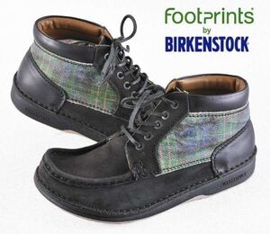 BIRKENSTOCK ビルケンシュトック FOOTPRINTS フットプリンツ OSAKA オオサカ ブラック×チェック EUR39 25.0cm(10946