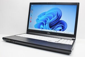 1円スタート ノートパソコン Windows11 WPS office搭載 富士通 LIFEBOOK A577 15.6インチ 第7世代 Core i5 SSD256GB メモリ8GB 10キー