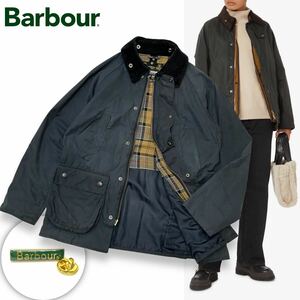 33 国内正規品 Barbour バブアー 1602130 SL BEDALE ビデイル オイルド ジャケット ワックス JACKET ロゴ ピンバッジ 付き 36 ネイビー