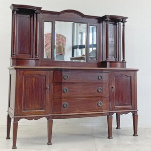 〓 UKビンテージ ミラーバック サイドボード キャビネット Mirror back Sideboard cabinet イギリスビンテージ 英国 家具