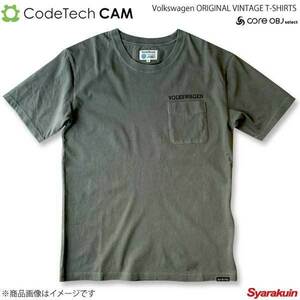 Codetech コードテック Volkswagen ORIGINAL VINTAGE T-SHIRTS カーキ XLサイズ CO-KVW-2362K