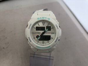 【CASIO G-SHOCK　BABY-G】カシオベビージー　BAX-100-7AJF　5605 JA ホワイト×ターコイズ　SY02-F19