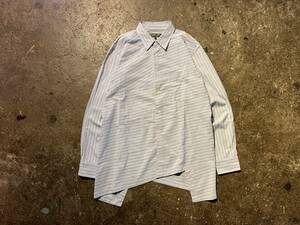 COMME des GARCONS HOMME DEUX 21SS 製品洗い ねじれバイアス ストライプシャツ AD2020 コムデギャルソンオムドゥ DG-B021