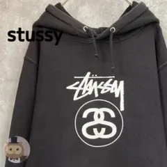 【人気カラー】stussy ロゴ プル パーカー メンズ 古着 ストリート