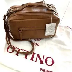 OTTINO オッティーノ　レザー 2way バッグ　キャメル　新品