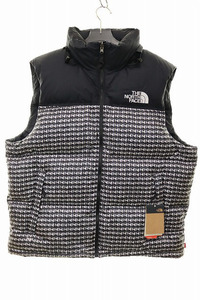 シュプリーム SUPREME × THE NORTH FACE 21SS STUDDED NUPTSE VEST XL ザノースフェイス スタッズ ヌプシ ダウン ベスト ブラック ☆AA★