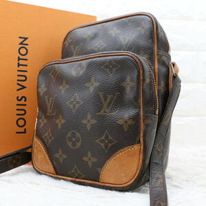 Louis Vuitton ルイヴィトン アマゾン M45236 モノグラム ショルダーバッグ サコッシュ PVC レザー ヌメ革 メンズ レディース 斜め掛け