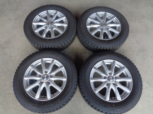 【バリ山スタッドレスSET】ウェッズ　ジョーカー　15インチタイヤホイール【4本セット】195/65R15　ノア　ヴォクシー　エスクァイア　