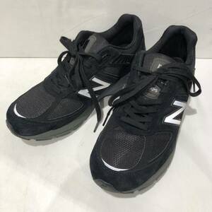 【NEW BALANCE】ニューバランス M990BK5 スニーカー メンズ 28.5cm ブラック 黒 シルバー ts202405