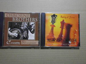 オズボーン・ブラザーズ 2枚 「OSBORNE BROTHERS - Country Bluegrass」「Bobby Osborne & Jesse McReynolds - Master of The Mandolin」