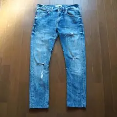 ZARA MAN ZMDC クラッシュ スリムテーパードデニム