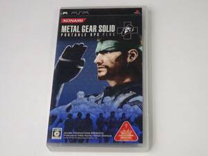 【240508-23】 Play Station Portable/ PSP / ピ-エスピ- METAL GEAR SOLID PORTABLE OPS PLUS ＋ メタルギア ソリッド