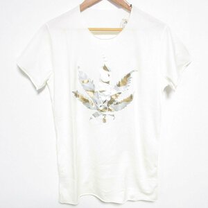 美品 lucien pellat-finet ルシアンペラフィネ プリント Tシャツ カットソー S ホワイト ◆