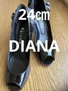 ダイアナ　DIANA 24cm   パーティー　ピンヒール9cm ブラック