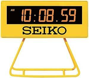 セイコークロック(Seiko Clock) 目覚まし時計 置き時計 デジタル ミニタイマークロック 黄色 93×104×45m