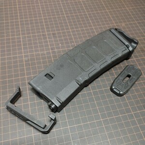 希少品PTS製MAGPUL(マグプル)【PMAG/ダストカバー/UFC製レンジャープレート/BK】TOKYO MARUI/東京マルイ次世代電動ガン用マガジン中古品①