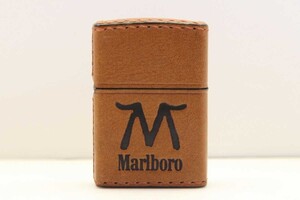 懸賞非売品 zippo ジッポー Marlboro マルボロ レザー 革巻き　未使用 